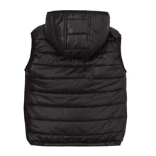 Load image into Gallery viewer, Black Hooded Puff Vest - Little Fellows Clothing
