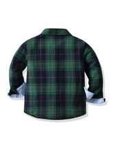 Load image into Gallery viewer, Green Plaid Holiday Shirt
