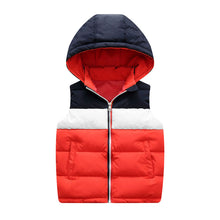 Load image into Gallery viewer, Color Block Hoodie Vest
