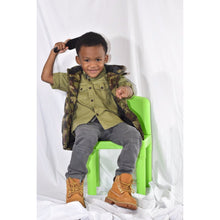 Load image into Gallery viewer, Army Green Short Sleeve Shirt - Little Fellows Clothing
