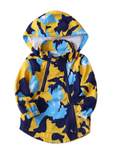 Load image into Gallery viewer, Yellow &amp; Blue Camo Windbreaker - Little Fellows Clothing
