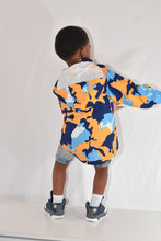 Load image into Gallery viewer, Yellow &amp; Blue Camo Windbreaker - Little Fellows Clothing
